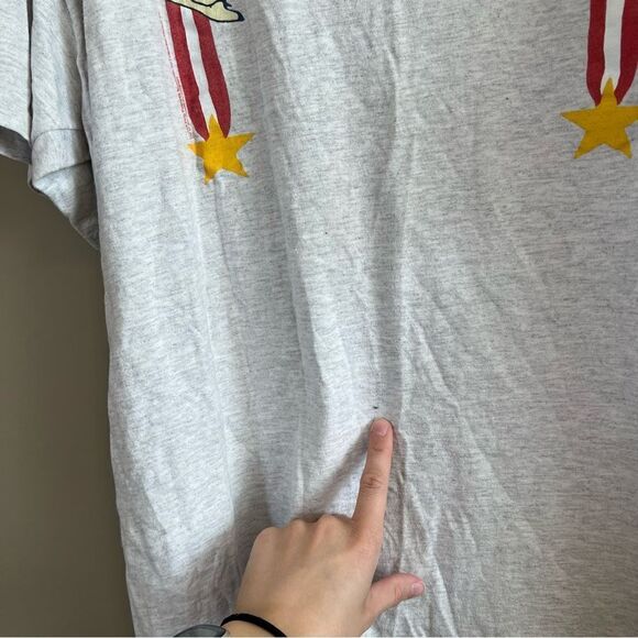 ✨ Vintage Tultex Gray Betty Boop Single Stitch Shirt XL Made in USA 90s - Picture 10 of 13